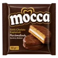 Sütlü Çikolata Kaplamalı Marshmallowlu Sandviç Bisküvi XL