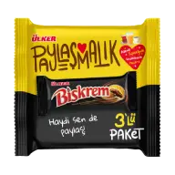 3'lü Kakaolu Krema Dolgulu Bisküvi
