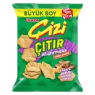 Peynirli ve Biftek Aromalı Fırınlanmış Çıtır Atıştırmalık Çerez Süper Boy İnce