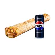 Large Tavuk Döner Dürüm Menü (Pepsi)