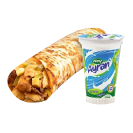 Xlarge Tavuk Döner Dürüm Menü (Ayran)
